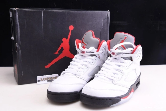 Cheap DA1911-102 5 Jordan Silver Red Air Fire (2020) Retro Tongue 0728